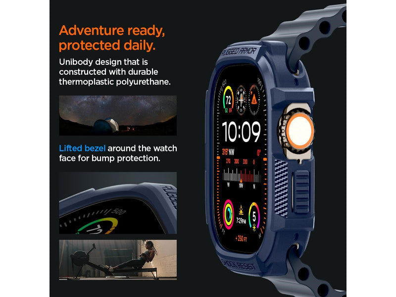 Spigen Rugged Armor - navy blue - Apple Watch Ultra 2/1 49mm