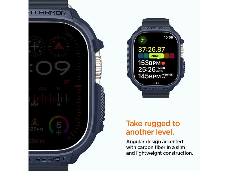Spigen Rugged Armor - navy blue - Apple Watch Ultra 2/1 49mm