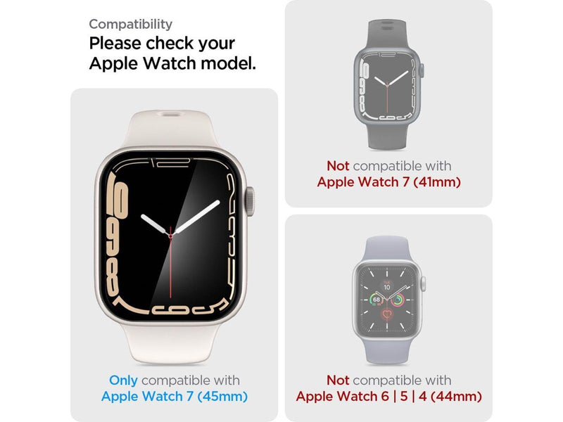 Spigen ProFlex EZ Fit 2 Pack - Apple Watch 9/8/7 45mm