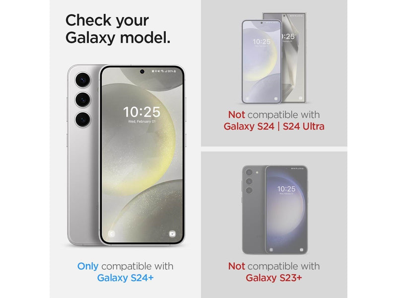 Spigen Neo Flex Solid HD Transparency 2 Pack - Samsung Galaxy S24+