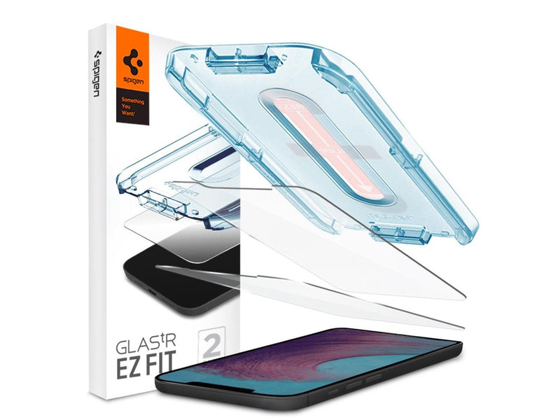 Spigen Glas tR EZ Fit - 2 Pack - iPhone 12 Pro Max