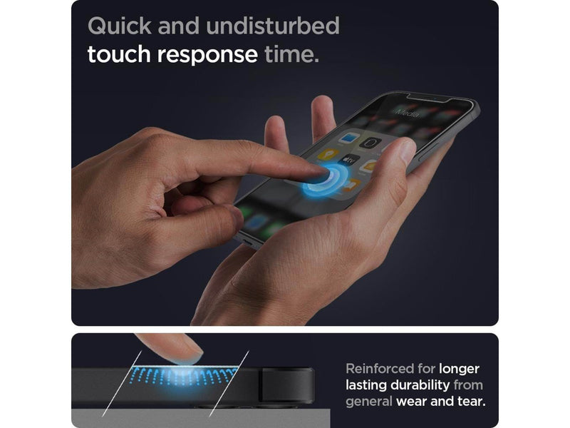 Spigen Glas tR EZ Fit - 2 Pack - iPhone 12 Pro Max