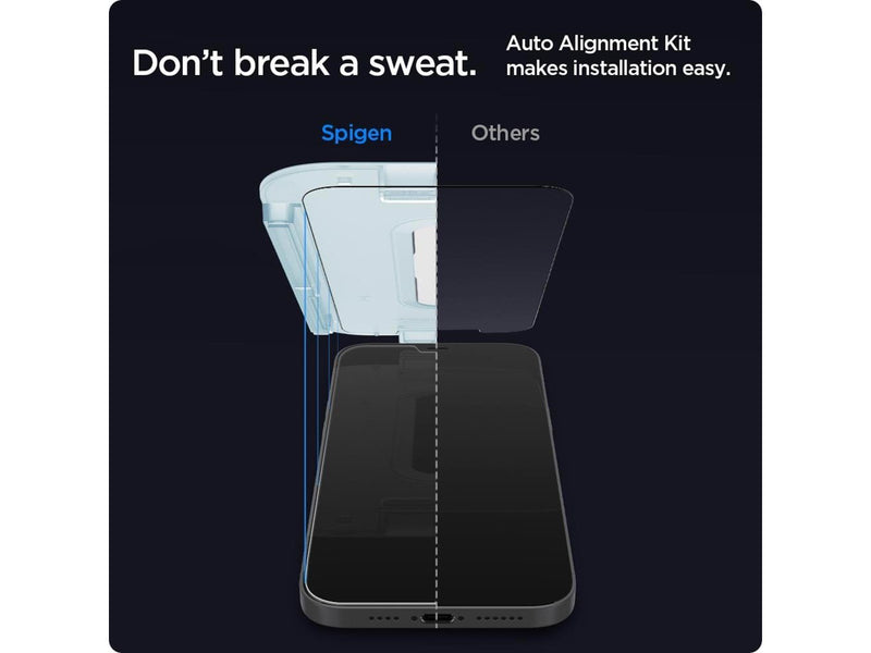 Spigen Glas tR EZ Fit - 2 Pack - iPhone 12/Pro