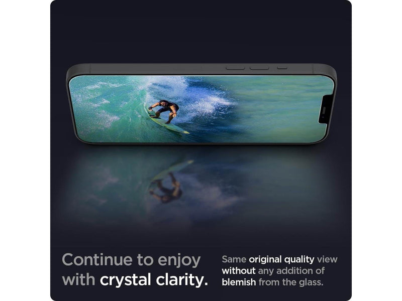 Spigen Glas tR EZ Fit - 2 Pack - iPhone 12/Pro