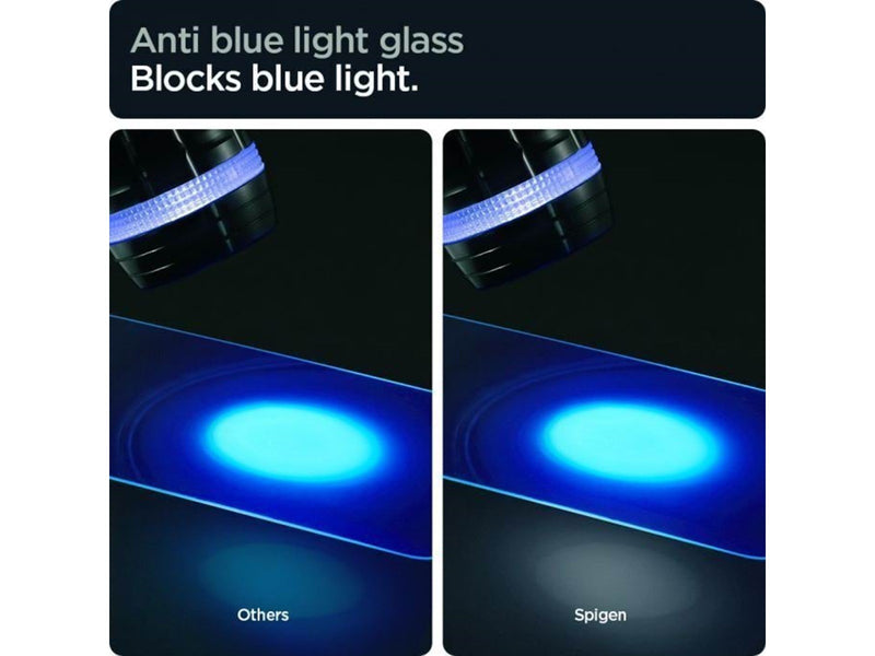 Spigen Glass tR EZ Fit AntiBlue 2 Pack -  iPhone 16e/14/13/13 Pro