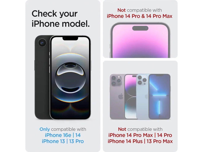 Spigen Glass tR EZ Fit AntiBlue 2 Pack -  iPhone 16e/14/13/13 Pro