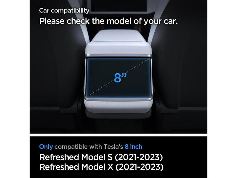 Spigen Tesla Glass.tR Slim Screen Protector - crystal clear - Model X(2022)/S(2021) 8"