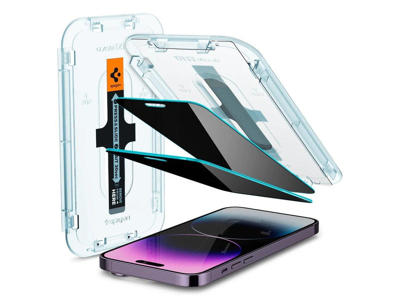 Spigen Glass EZ Fit Privacy 2 Pack - iPhone 14 Pro Max