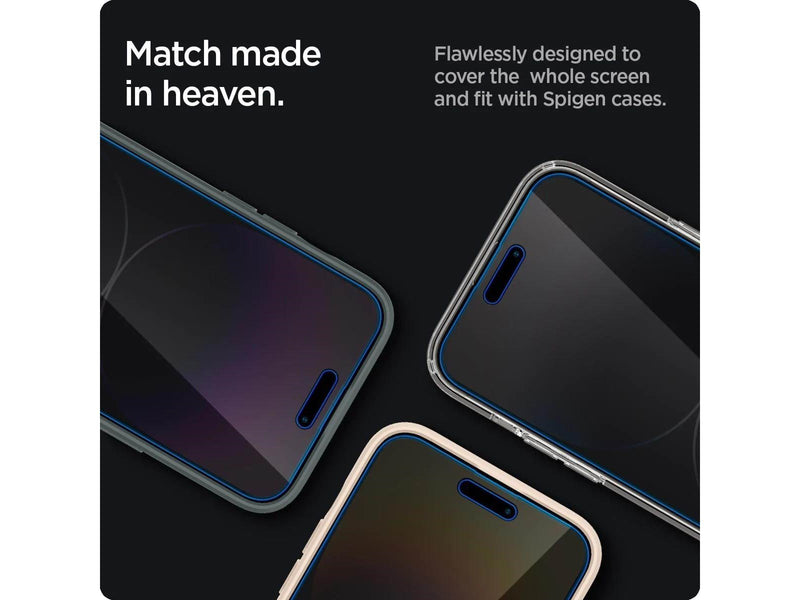 Spigen Glass EZ Fit Privacy 2 Pack - iPhone 14 Pro Max