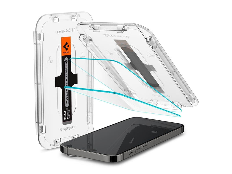 Spigen Glass tR EZ Fit 2 Pack - Transparency Sensor Protection - iPhone 14 Pro