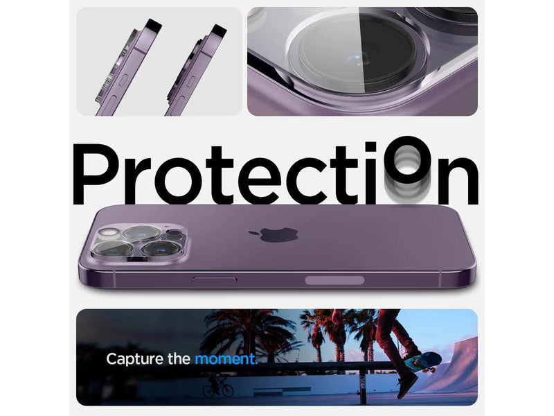 Spigen Glass Optik 2 Pack - clear - iPhone 14 Pro/iPhone 14 Pro Max