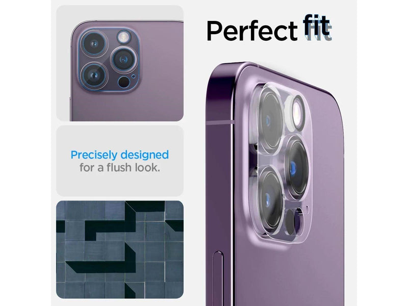 Spigen Glass Optik 2 Pack - clear - iPhone 14 Pro/iPhone 14 Pro Max
