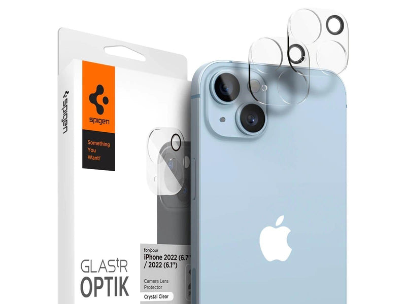 Spigen Glass Optik 2 Pack - clear - iPhone 14/iPhone 14 Plus