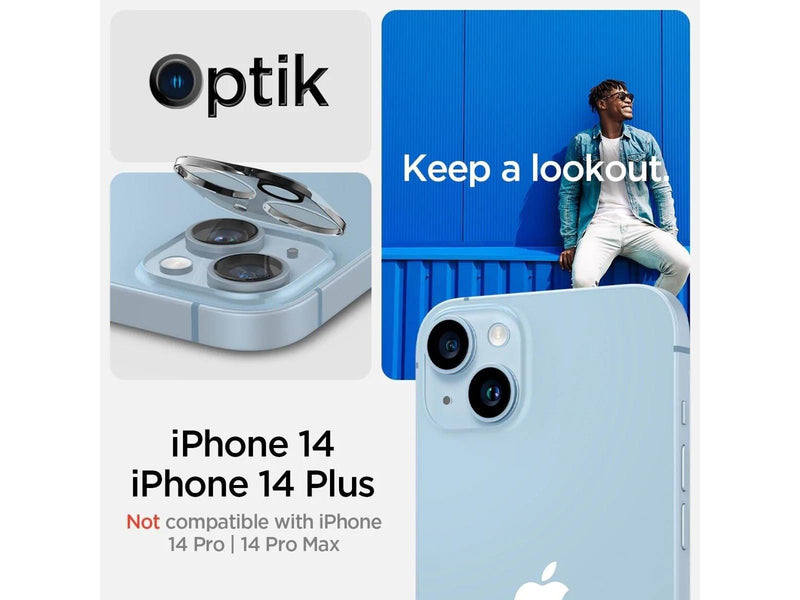 Spigen Glass Optik 2 Pack - clear - iPhone 14/iPhone 14 Plus