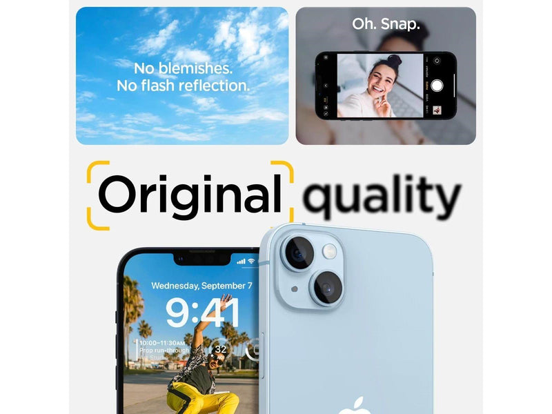 Spigen Glass Optik 2 Pack - clear - iPhone 14/iPhone 14 Plus