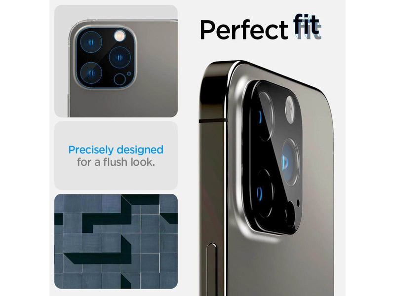 Spigen Glass tR Optik 2 Pack - Black - iPhone 16/15/14 Pro / 16/15/14 Pro Max