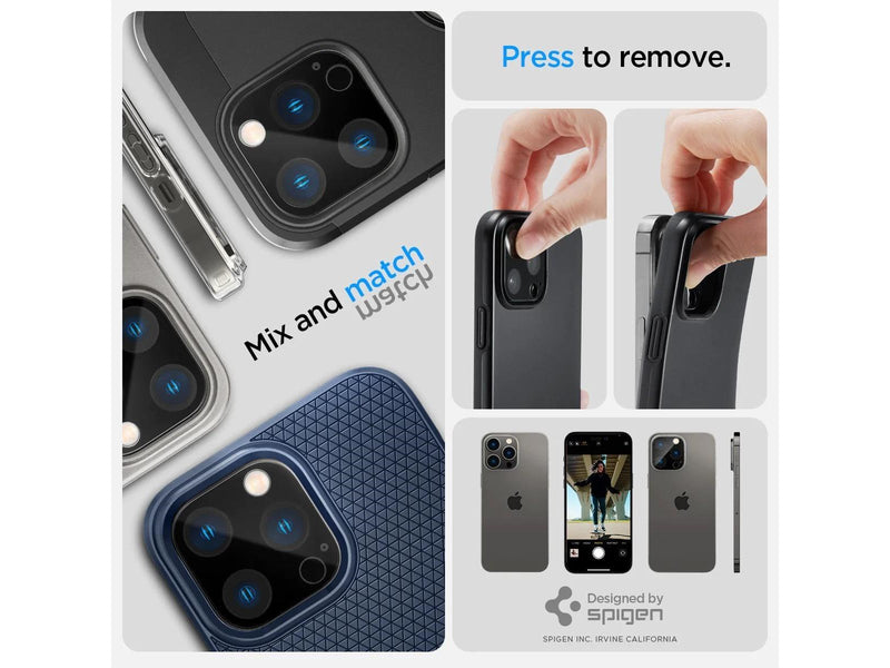 Spigen Glass tR Optik 2 Pack - Black - iPhone 16/15/14 Pro / 16/15/14 Pro Max