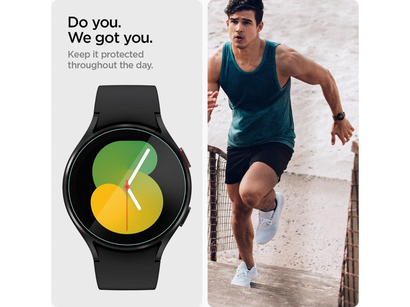 Spigen Glass EZ Fit 2 Pack - Samsung Galaxy Watch5/4 44mm
