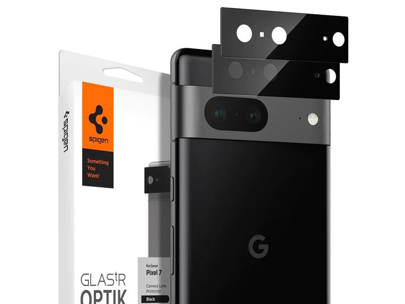 Spigen Glass Optik 2 Pack - black - Google Pixel 7