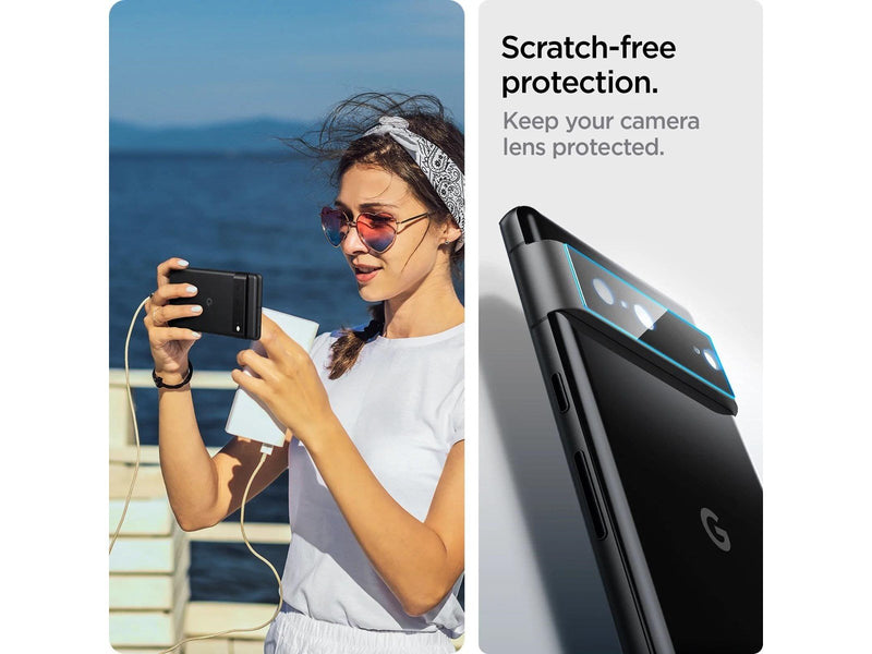 Spigen Glass Optik 2 Pack - black - Google Pixel 7