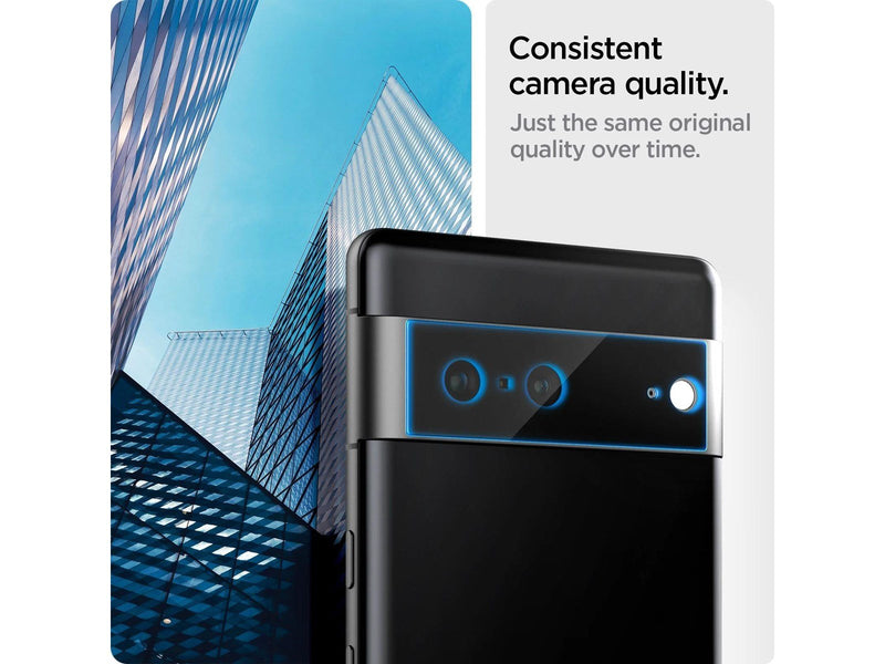 Spigen Glass Optik 2 Pack - black - Google Pixel 7