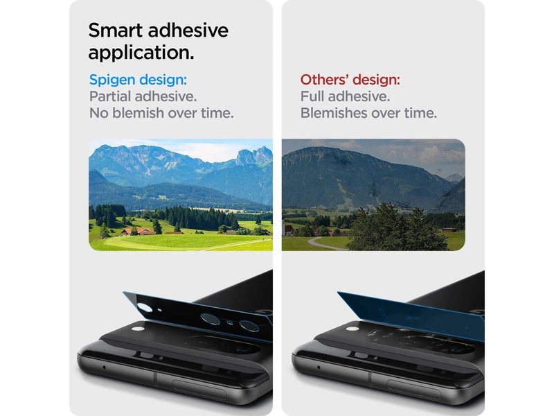 Spigen Glass Optik 2 Pack - black - Google Pixel 7