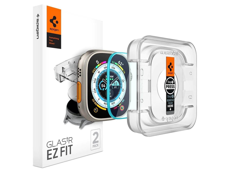 Spigen Glass tR EZ Fit 2 Pack - Apple Watch Ultra 2/Ultra 49mm