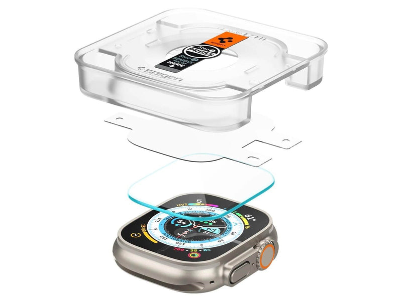 Spigen Glass tR EZ Fit 2 Pack - Apple Watch Ultra 2/Ultra 49mm