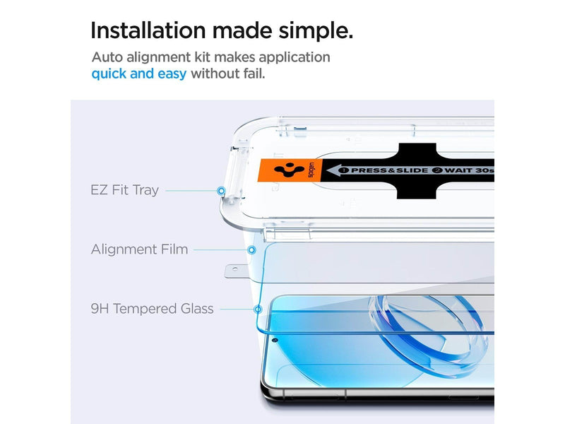 Spigen Glass EZ Fit 2 Pack - Samsung Galaxy S23+