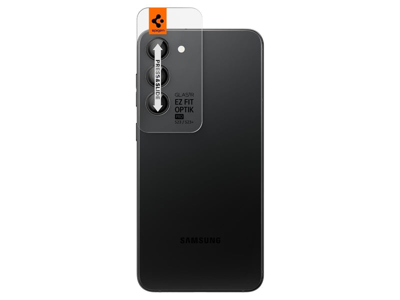 Spigen Glass EZ Fit Optik Pro 2 Pack - black - Samsung Galaxy S23/Galaxy S23+/Galaxy S24