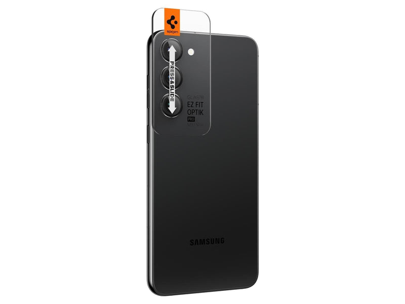Spigen Glass EZ Fit Optik Pro 2 Pack - black - Samsung Galaxy S23/Galaxy S23+/Galaxy S24