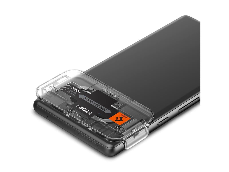 Spigen Glass EZ Fit Optik 2 Pack - black - Google Pixel 7a