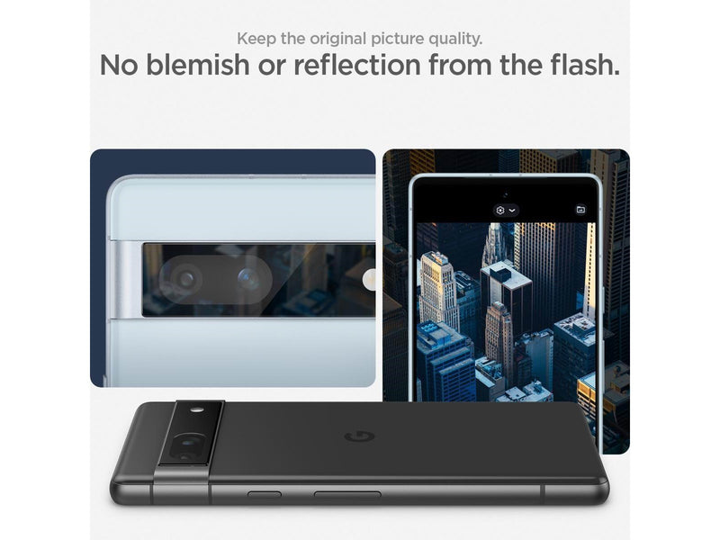 Spigen Glass EZ Fit Optik 2 Pack - black - Google Pixel 7a