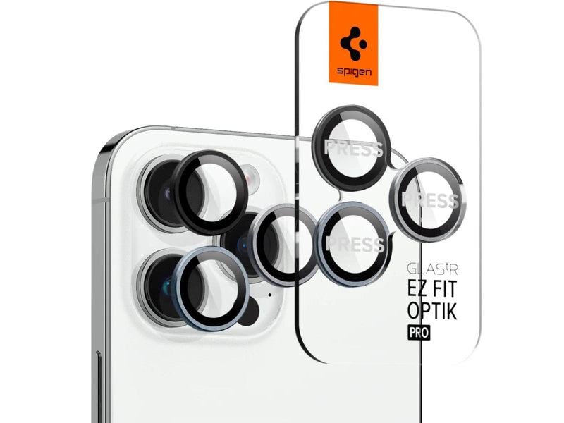 Spigen Glass EZ Fit Optik Pro 2 Pack - zero one - iPhone 15 Pro/15 Pro Max/14 Pro/14 Pro Max