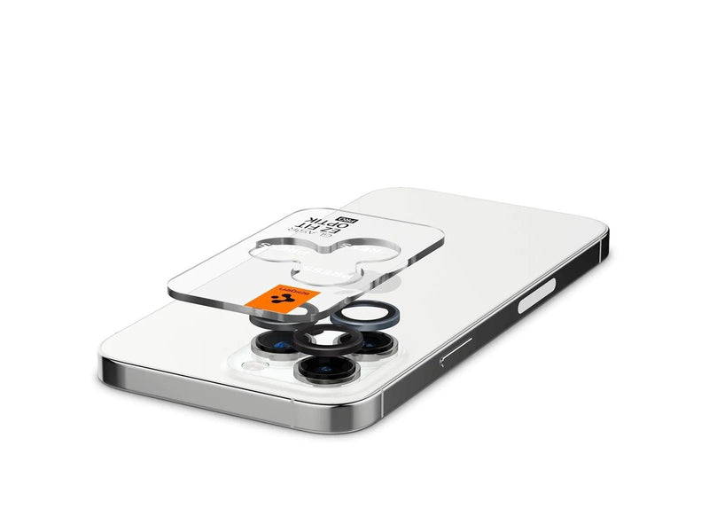 Spigen Glass EZ Fit Optik Pro 2 Pack - zero one - iPhone 15 Pro/15 Pro Max/14 Pro/14 Pro Max