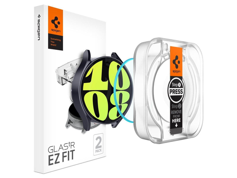 Spigen Glass tR EZ Fit 2 Pack - Samsung Galaxy Watch6 44mm