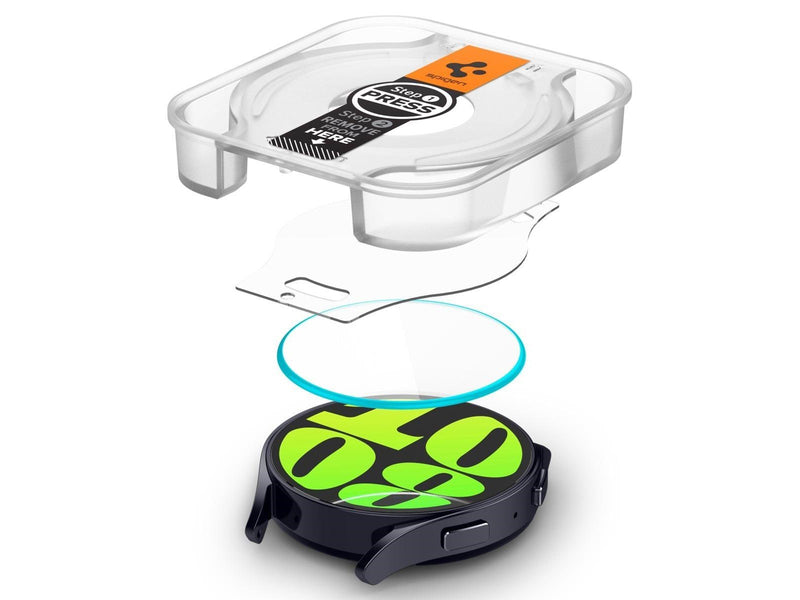 Spigen Glass tR EZ Fit 2 Pack - Samsung Galaxy Watch6 44mm