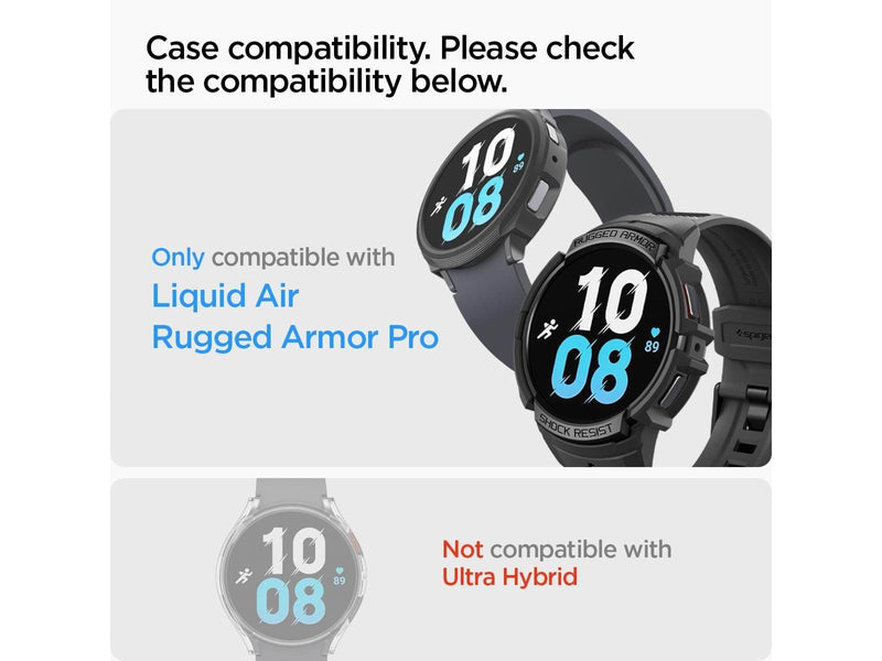 Spigen Glass tR EZ Fit 2 Pack - Samsung Galaxy Watch6 40mm