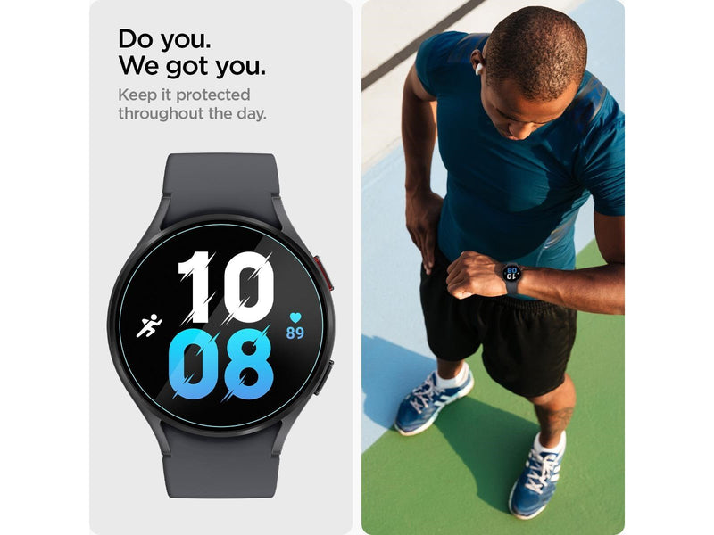 Spigen Glass tR EZ Fit 2 Pack - Samsung Galaxy Watch6 40mm