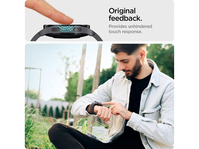 Spigen Glass tR EZ Fit 2 Pack - Samsung Galaxy Watch6 40mm