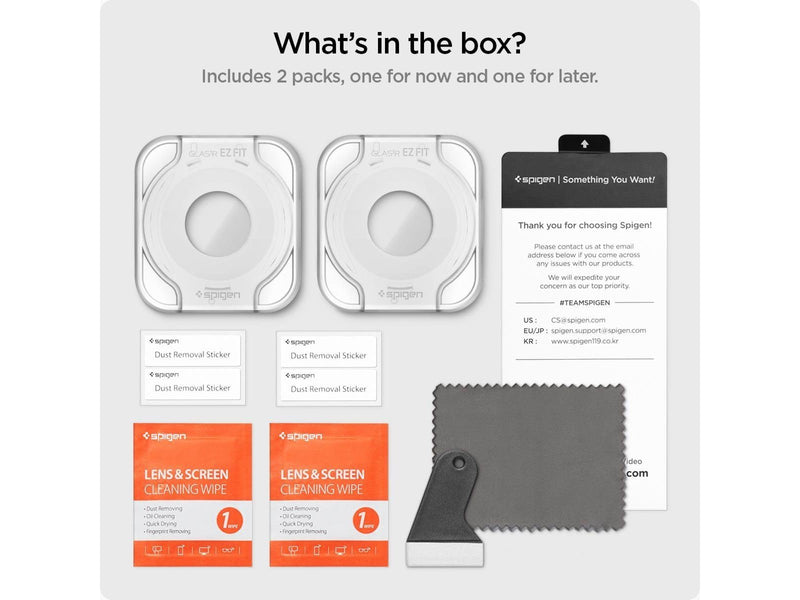 Spigen Glass tR EZ Fit 2 Pack - Samsung Galaxy Watch6 40mm