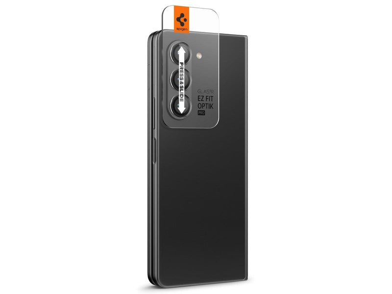 Spigen Glass tR EZ Fit Optik Pro 2 Pack - black - Samsung Galaxy Z Fold5