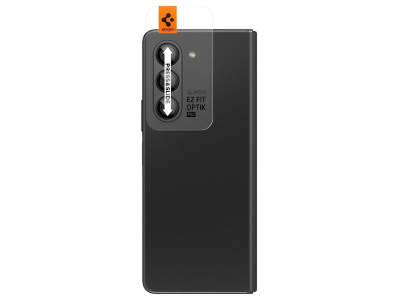Spigen Glass tR EZ Fit Optik Pro 2 Pack - black - Samsung Galaxy Z Fold5