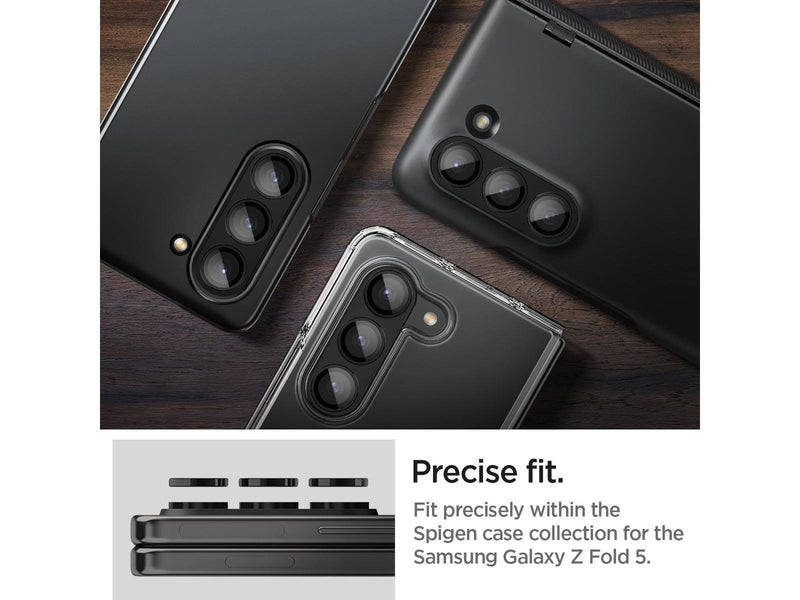 Spigen Glass tR EZ Fit Optik Pro 2 Pack - black - Samsung Galaxy Z Fold5