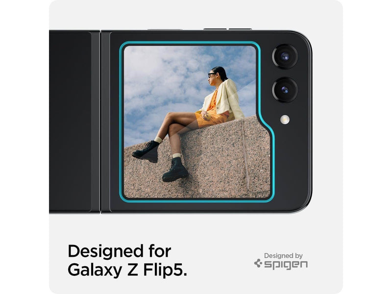 Spigen Glass tR EZ Fit Cover 2 Pack Transparency - Samsung Galaxy Z Flip5