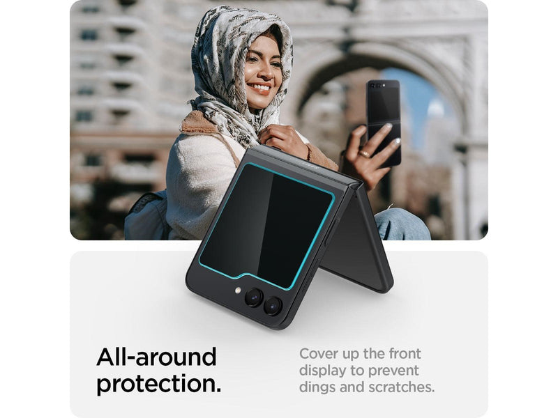 Spigen Glass tR EZ Fit Cover 2 Pack Transparency - Samsung Galaxy Z Flip5