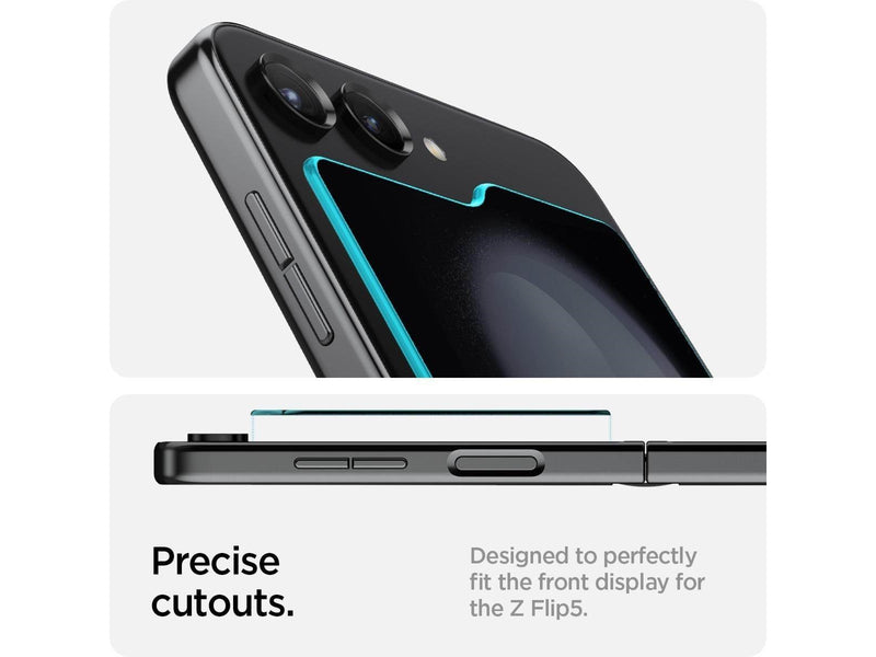 Spigen Glass tR EZ Fit Cover 2 Pack Transparency - Samsung Galaxy Z Flip5