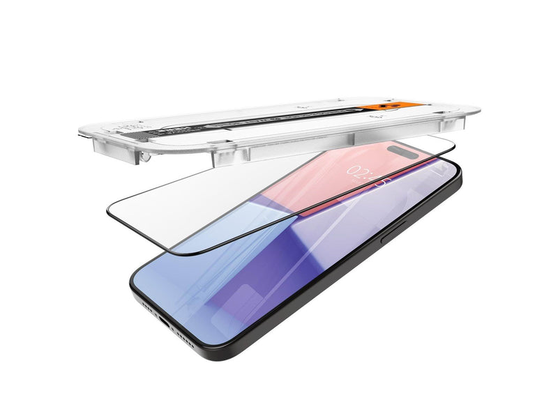 Spigen Glass tR EZ Fit 2 Pack - FC Black - iPhone 15 Pro Max