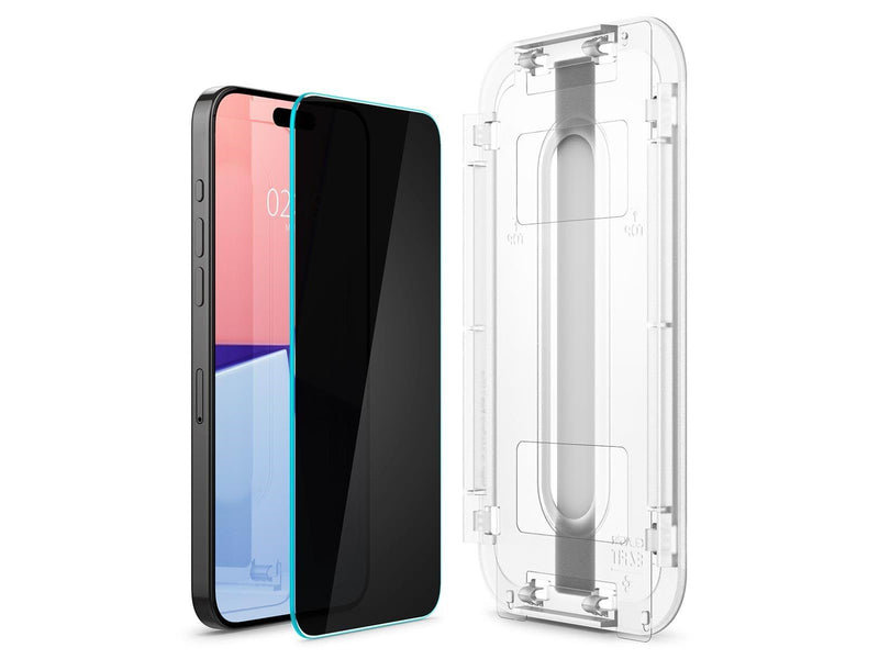 Spigen Glass tR EZ Fit (Privacy) 2 Pack - transparency - iPhone 15 Pro Max