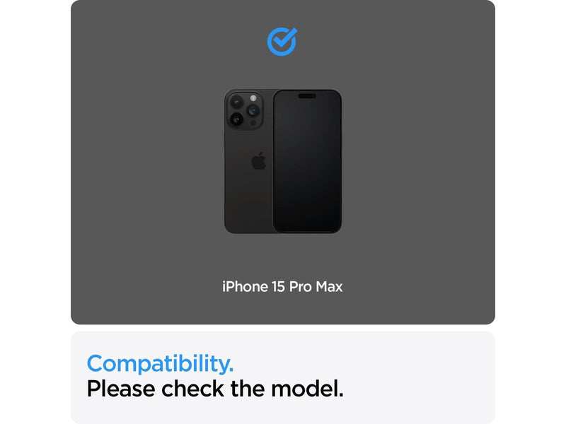 Spigen Glass tR AlignMaster 2 Pack - FC Black - iPhone 15 Pro Max